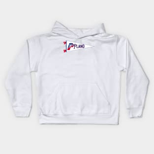 Plano Flag Pennant Kids Hoodie